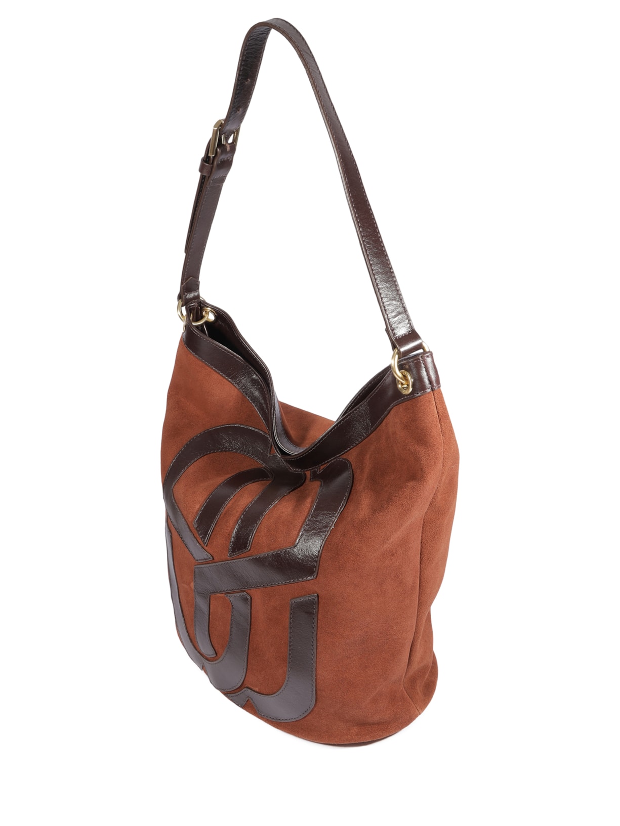 Bolsa Feminina Média Hobo Camurça Marrom Schutz