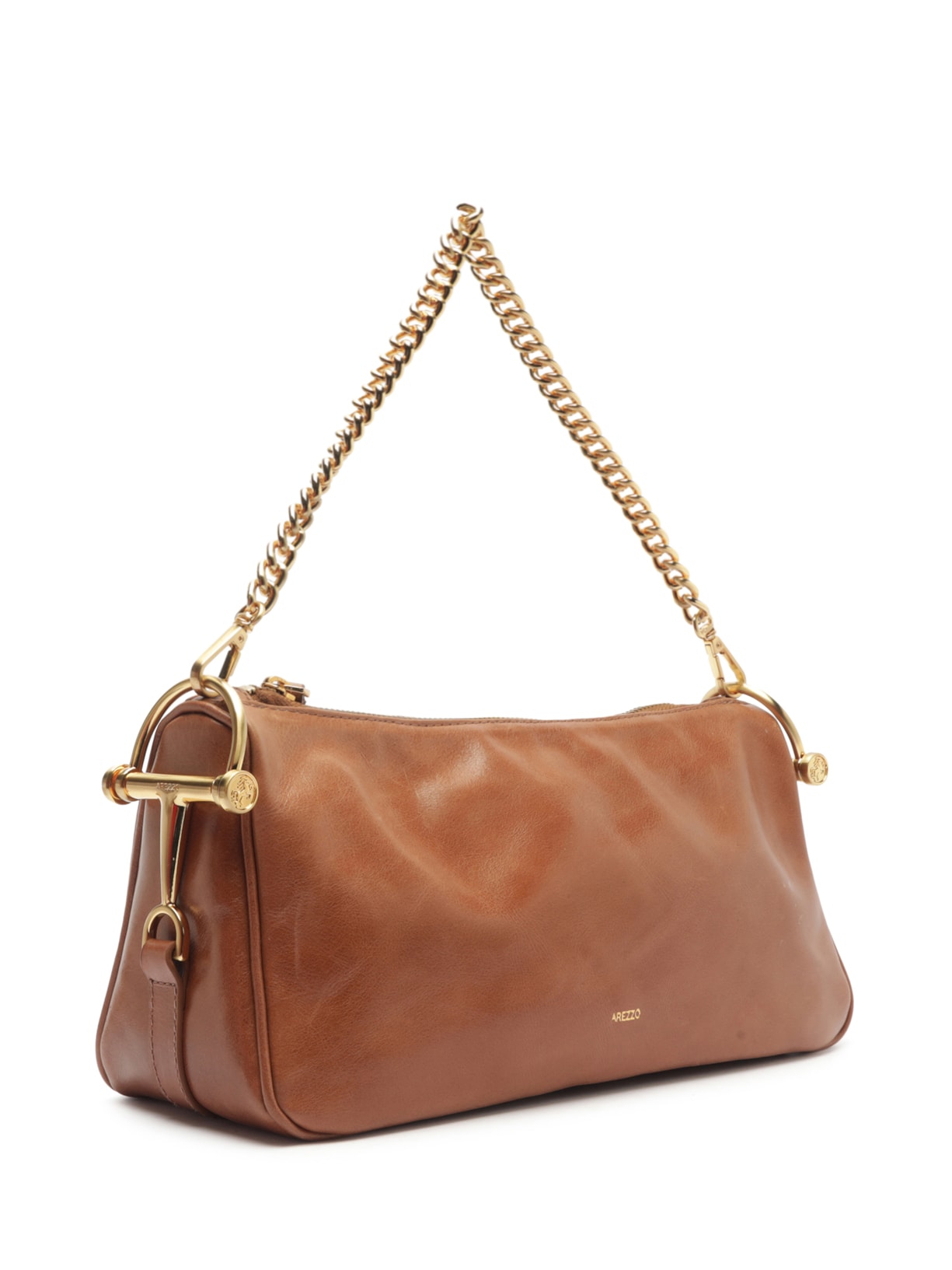 Bolsa Feminina  Média  Leather Arizona Marrom Arezzo