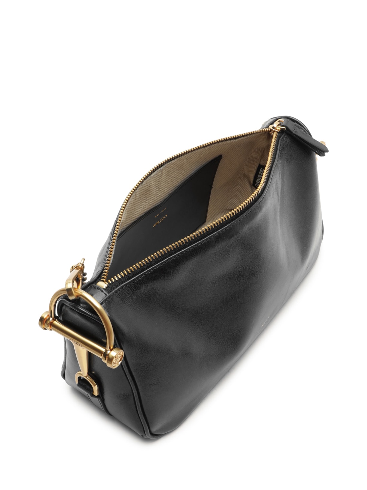Bolsa Feminina Média Leather Arizona Preto Arezzo