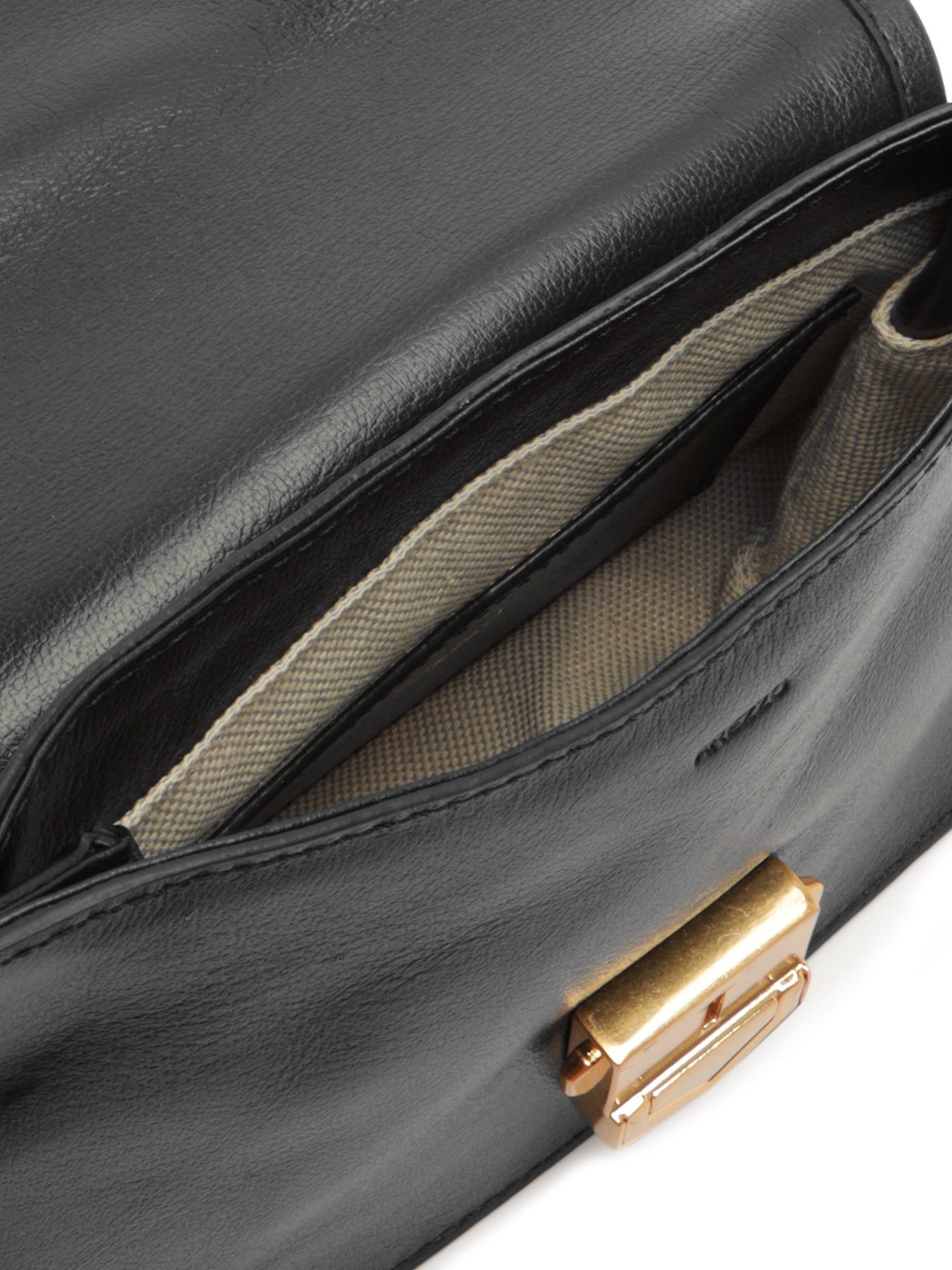 Bolsa Feminina Média Leather  Sand Preto Arezzo