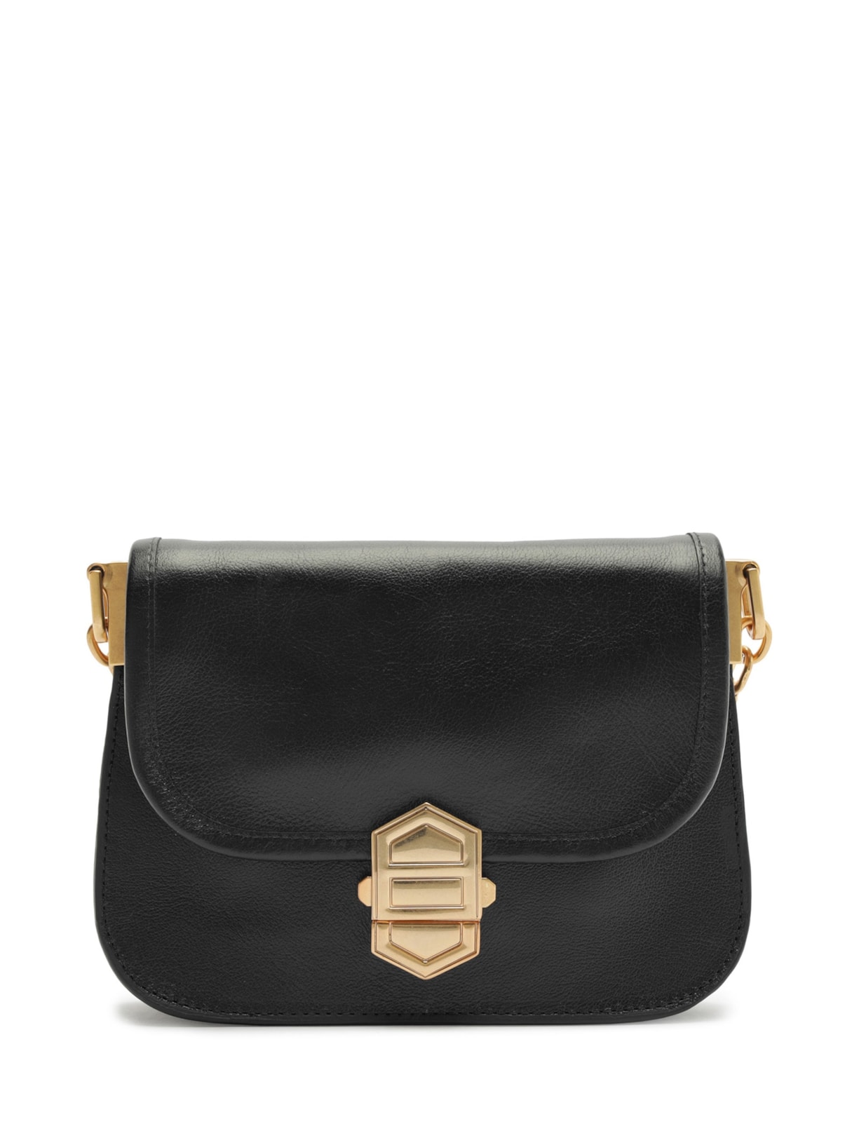 Bolsa Feminina Média Leather Sand - Preto
