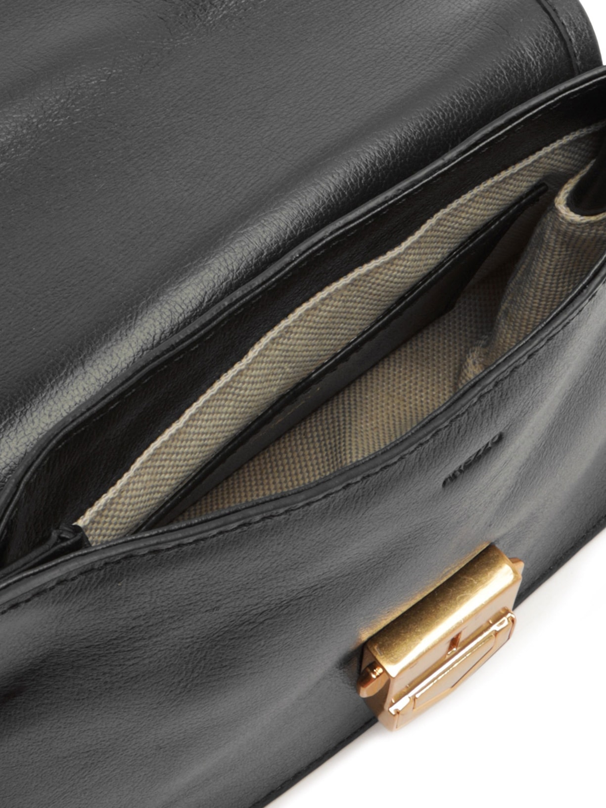 Bolsa Feminina Média Leather  Sand Preto Arezzo