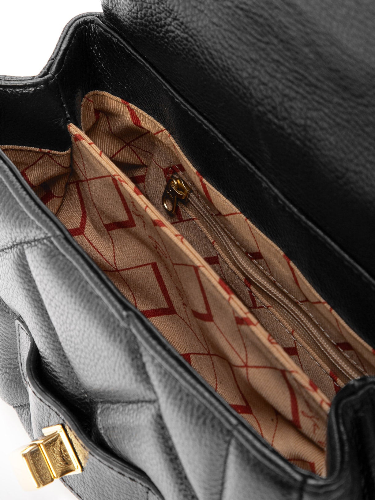 Bolsa Feminina Média Matelassê Preto Luiza Barcelos