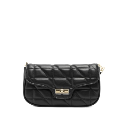 Bolsa Feminina Média Matelassê - Preto