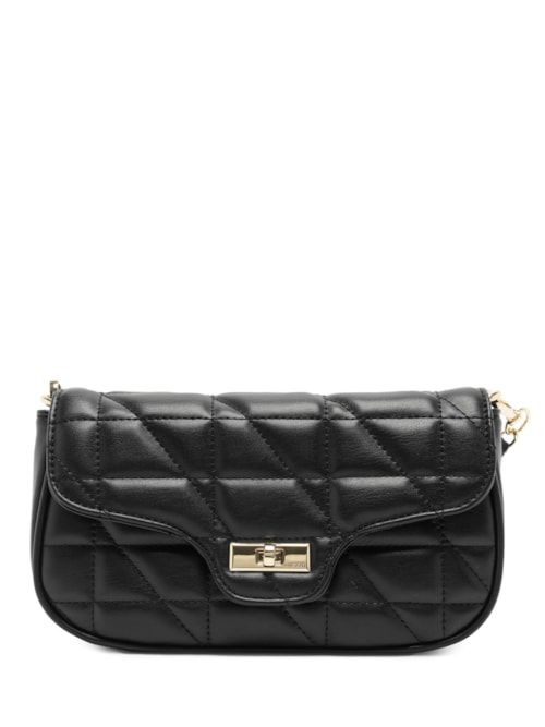 Bolsa Feminina Média Matelassê - Preto