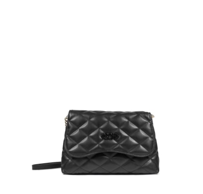 Bolsa Feminina Média Napa Paris Tecno - Preto