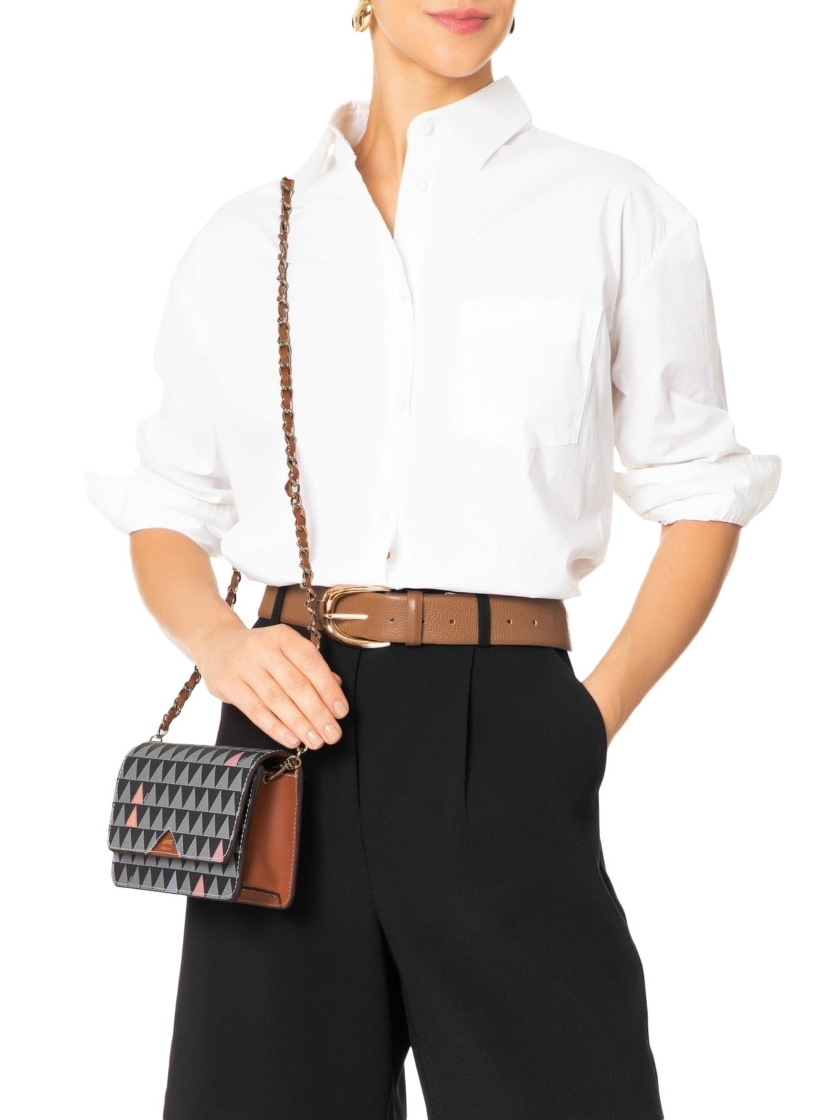 Bolsa Feminina Média Preto Schutz