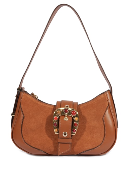 Bolsa Feminina Média Sable Couro - Marrom