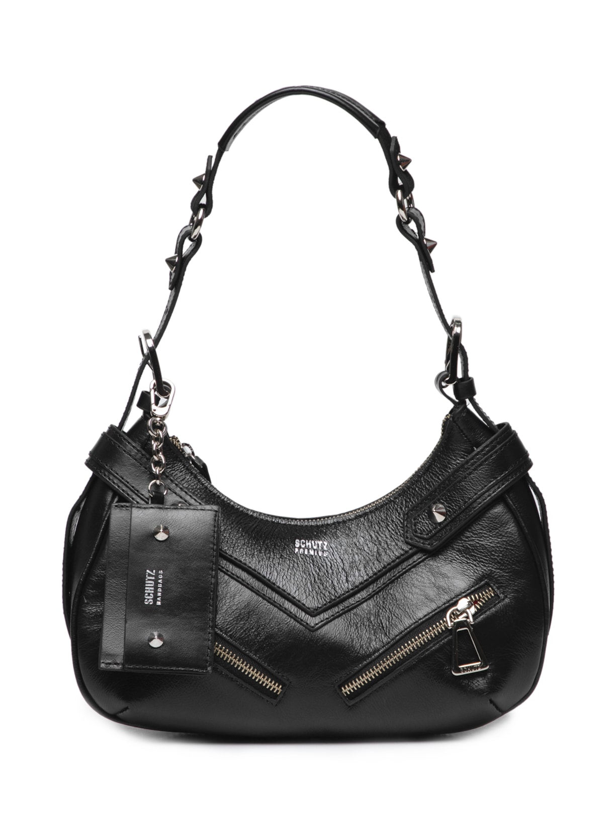 Bolsa Feminina Média Suri Triangle - Preto