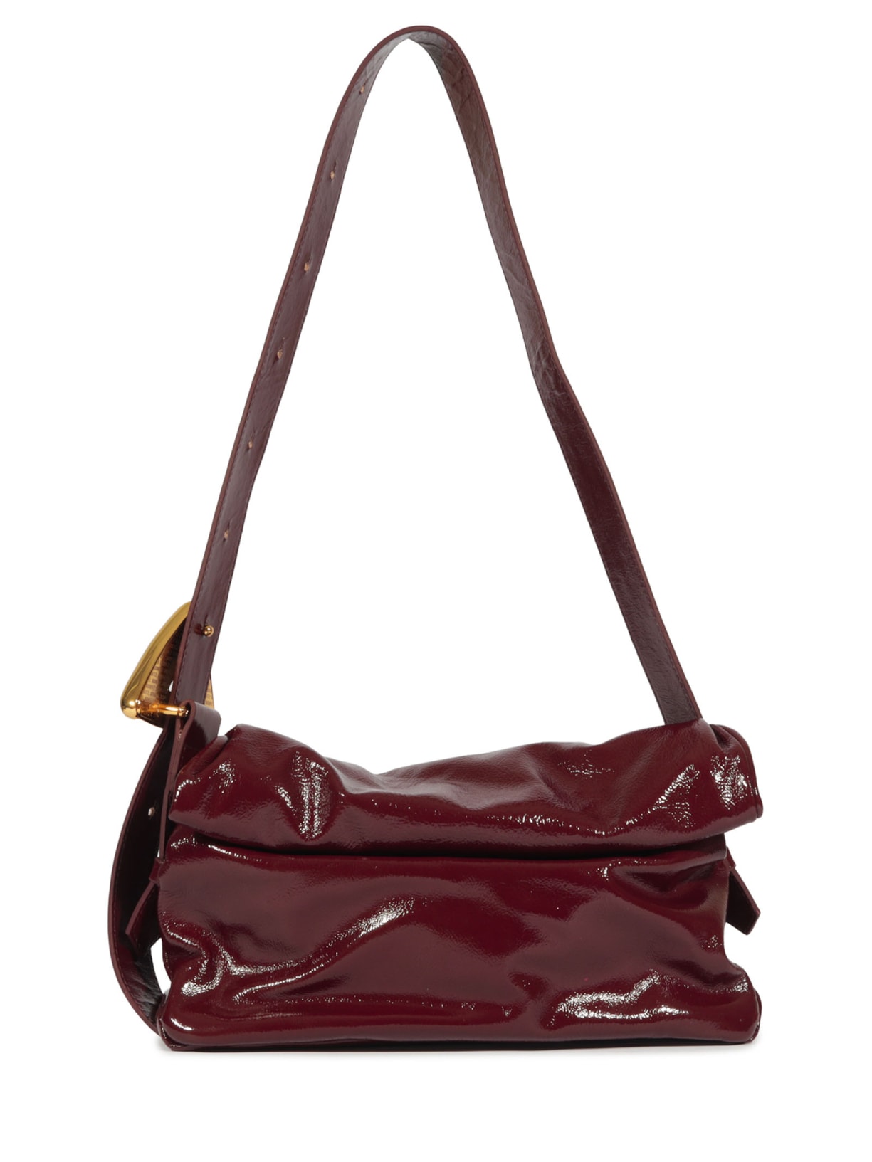 Bolsa Feminina Média Tay Couro Vinil - Vinho