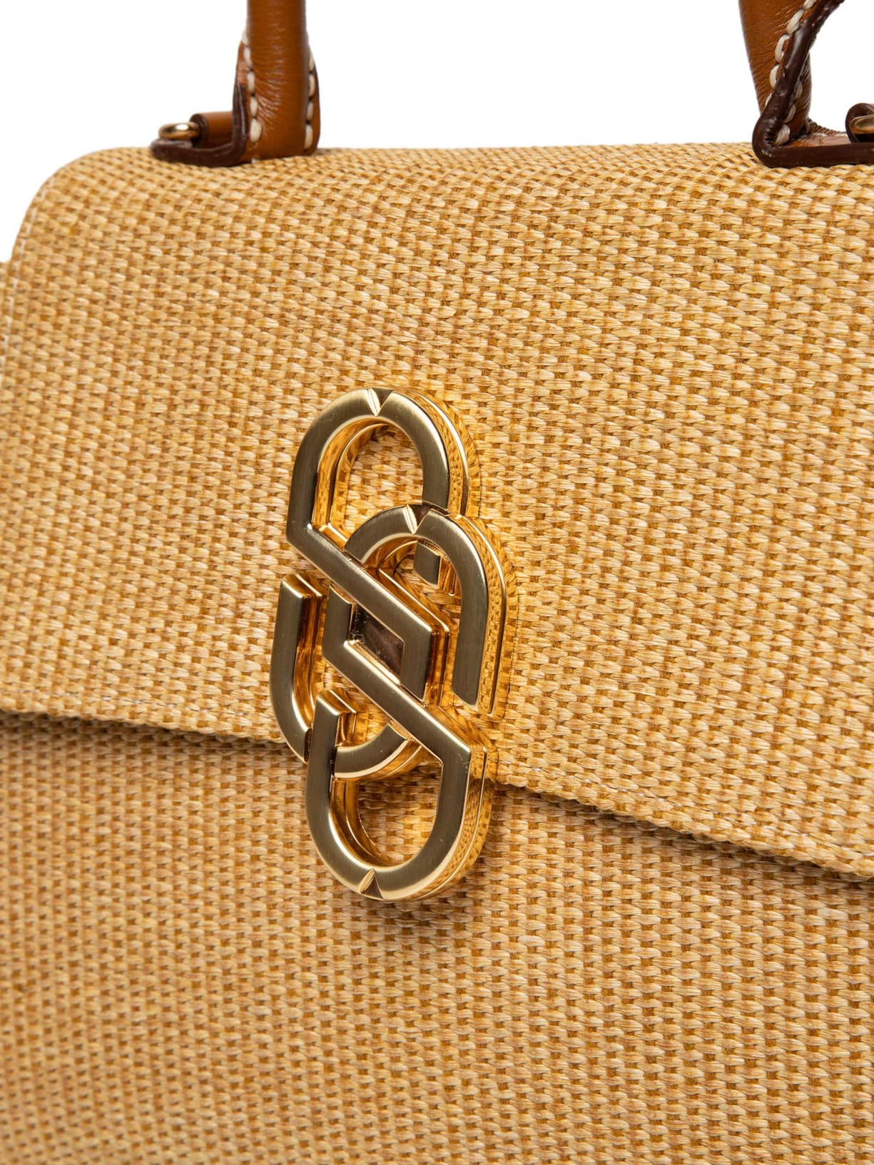 Bolsa Feminina Média Tiracolo Ráfia Bege Schutz