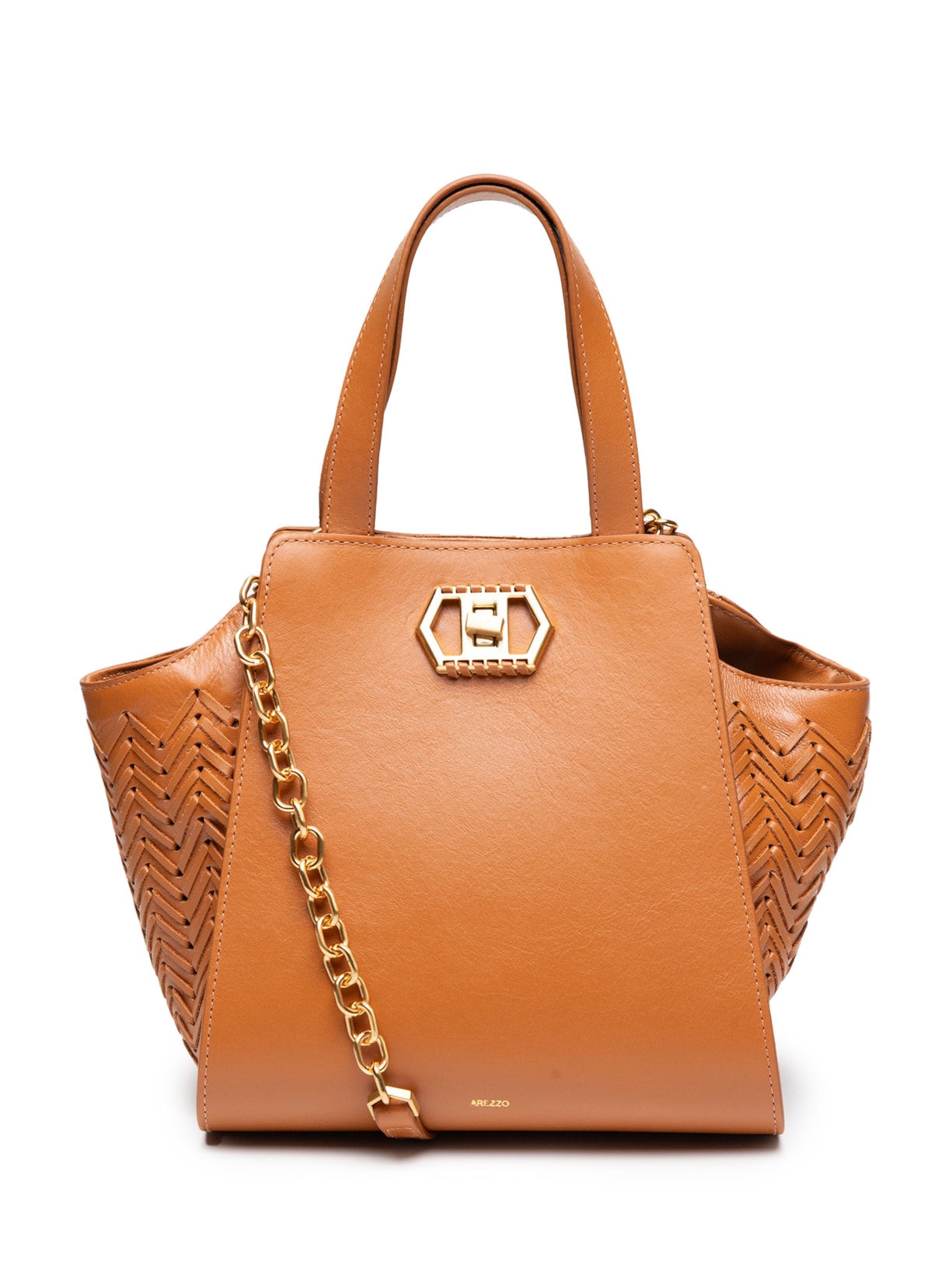 Bolsa Feminina Média Veg Oil - Marrom