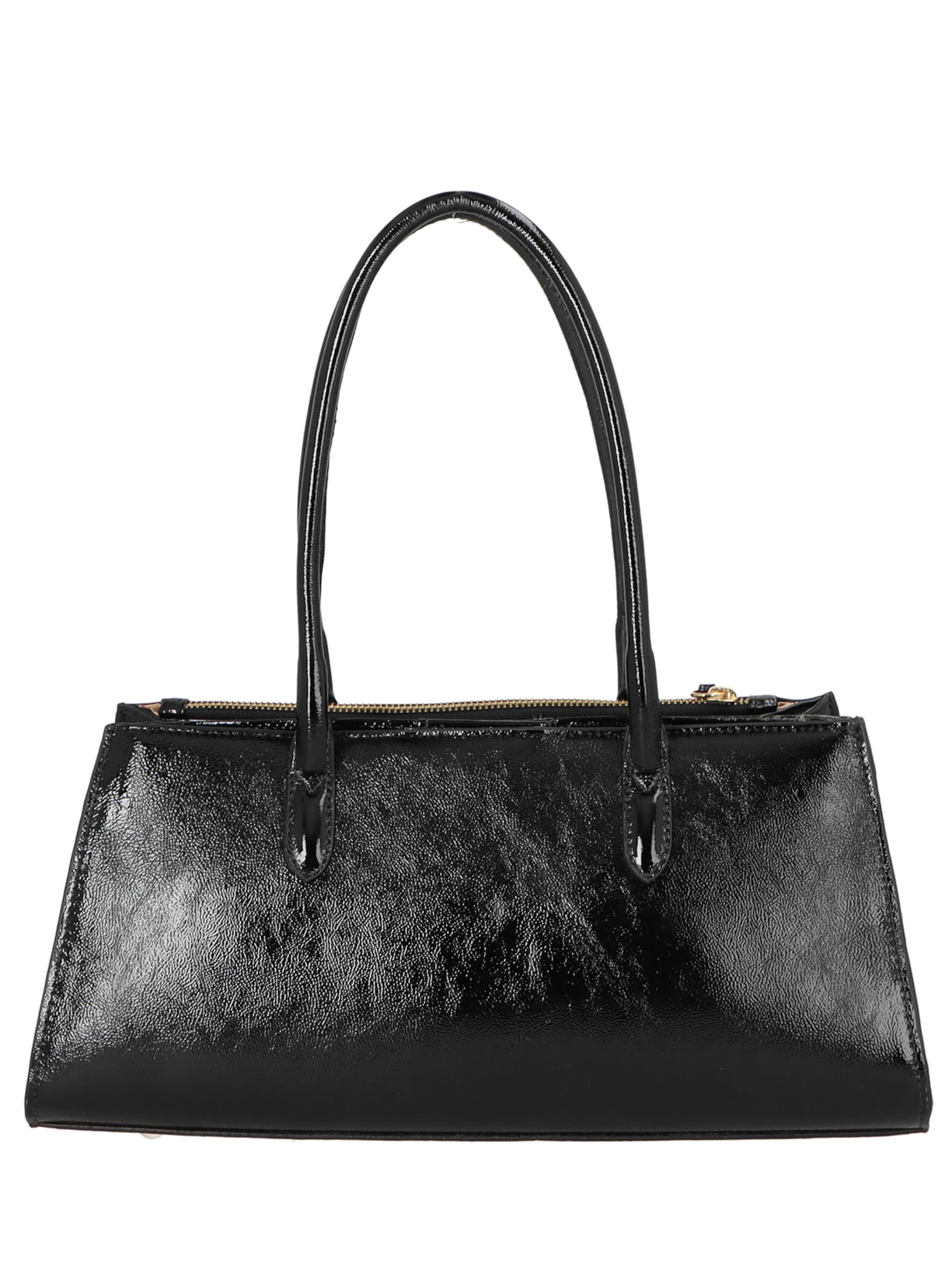 Bolsa Feminina Média Verniz Preto Luiza Barcelos