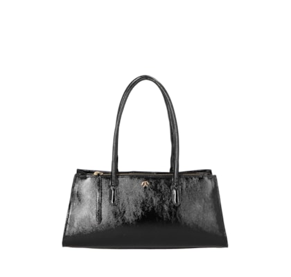 Bolsa Feminina Média Verniz - Preto