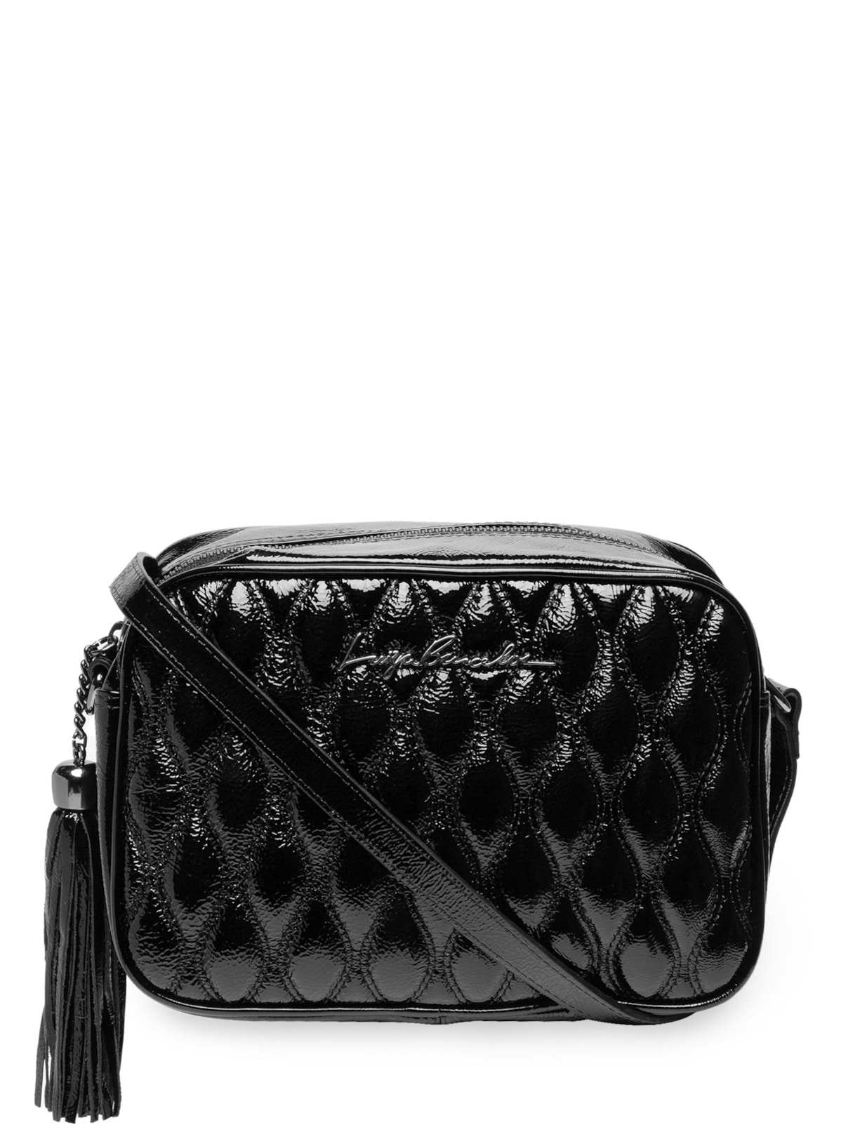 Bolsa Feminina Média verniz Show - Preto