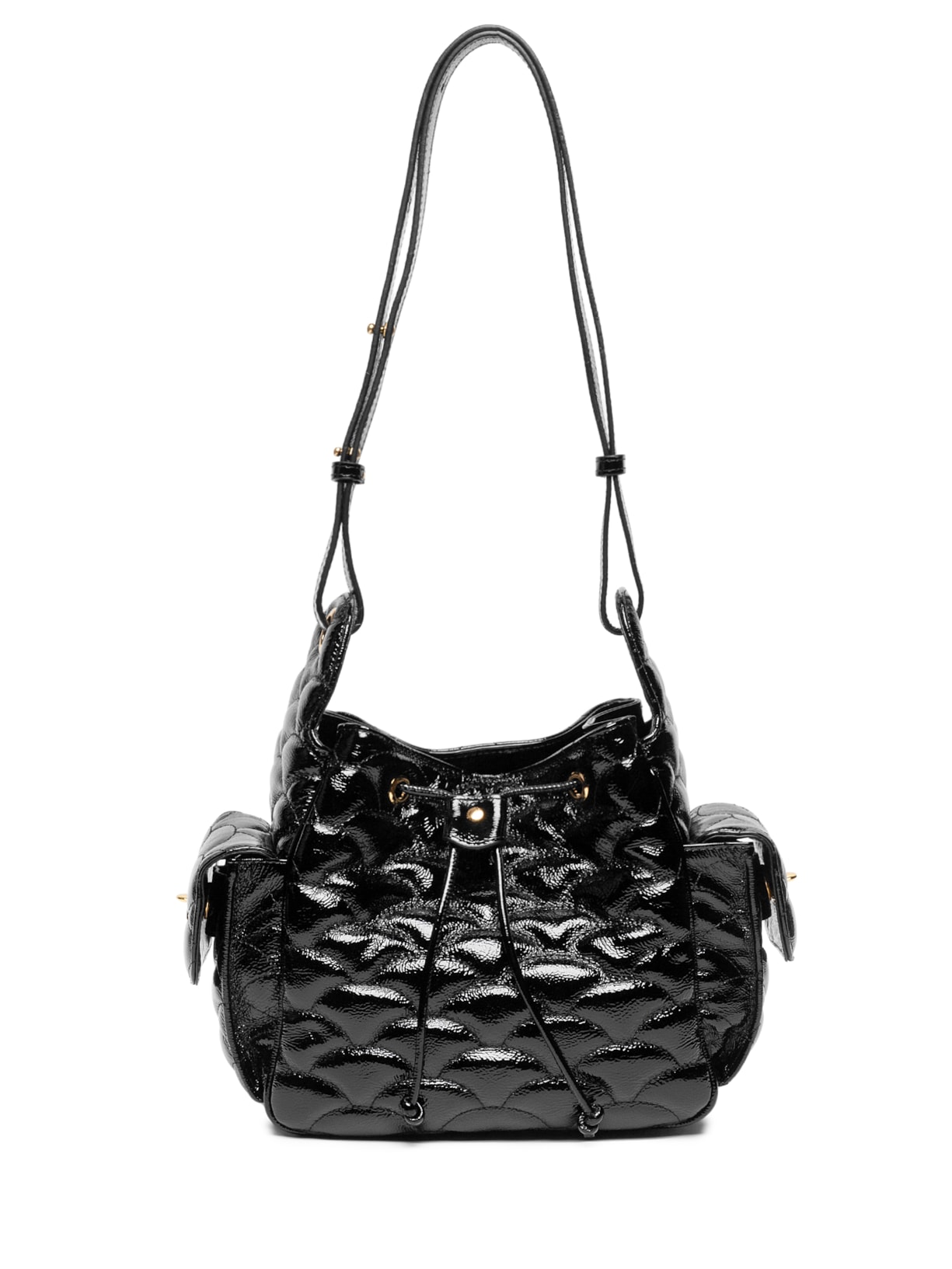 Bolsa Feminina Média Verniz Show – Preto Luiza Barcelos