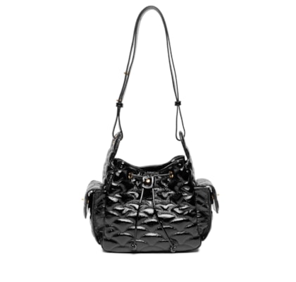 Bolsa Feminina Média Verniz Show – Preto