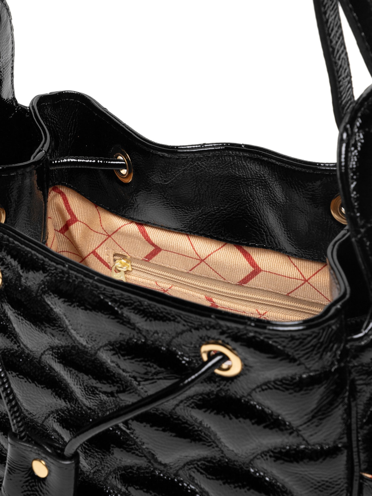 Bolsa Feminina Média Verniz Show – Preto Luiza Barcelos