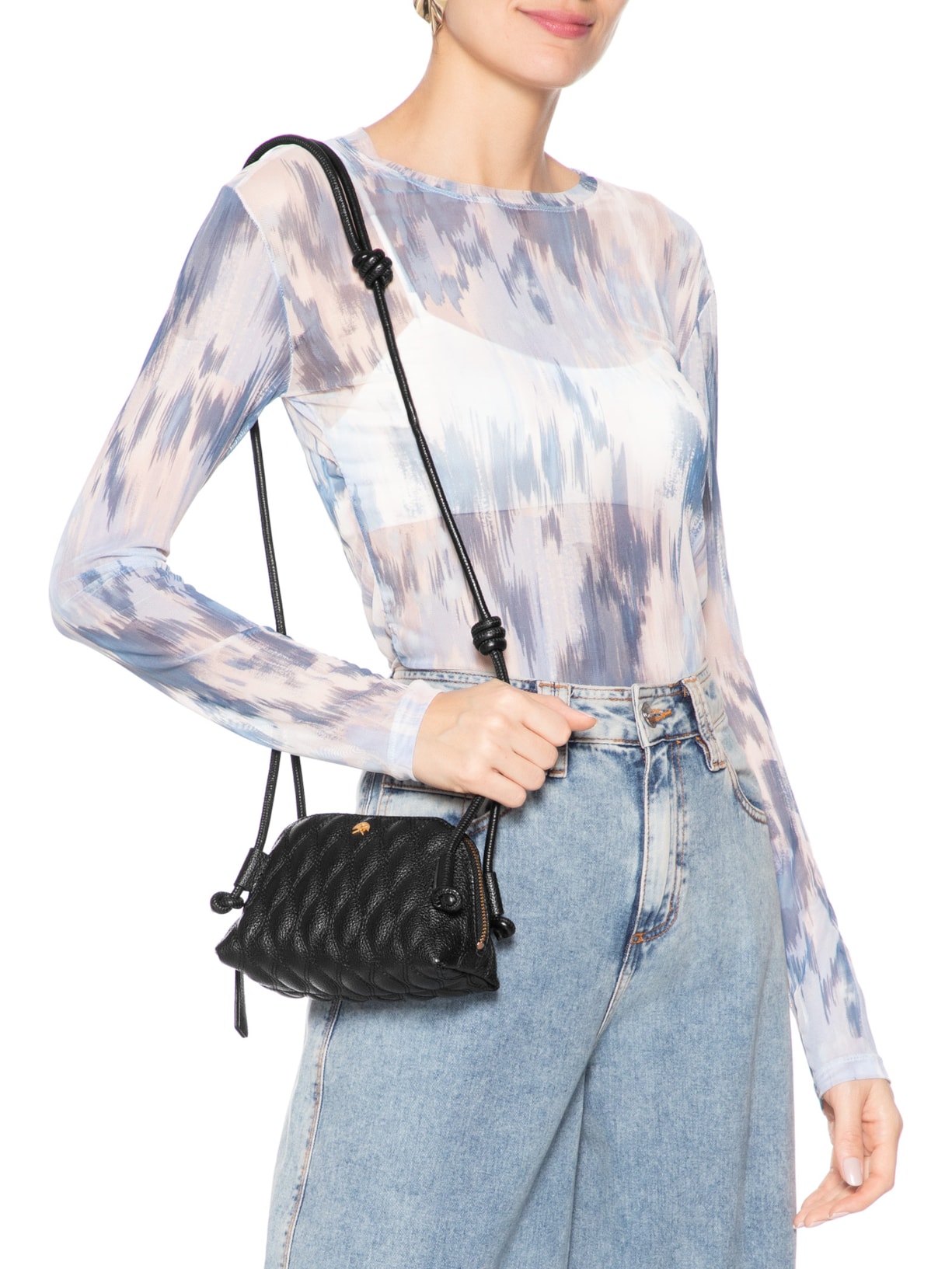 Bolsa Feminina Média Viena Preto Luiza Barcelos