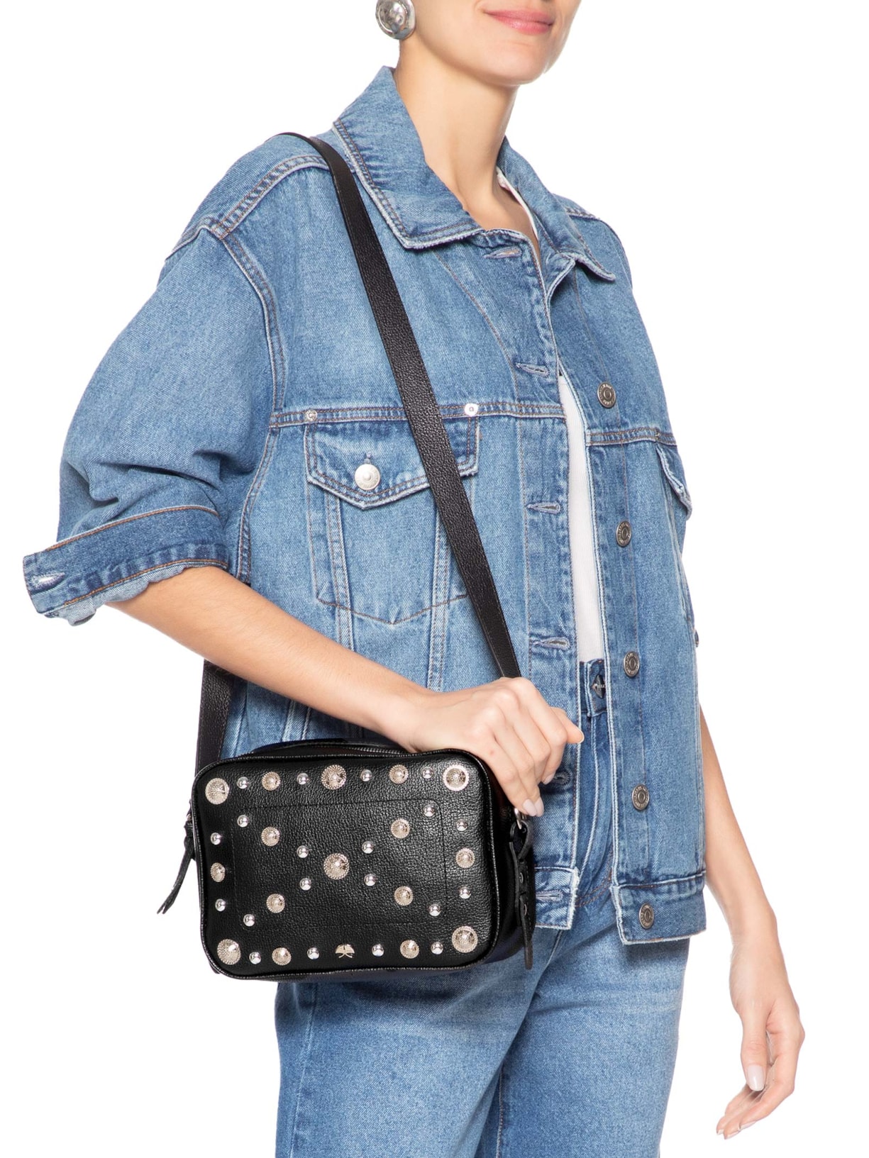 Bolsa Feminina Média Viena Preto Luiza Barcelos