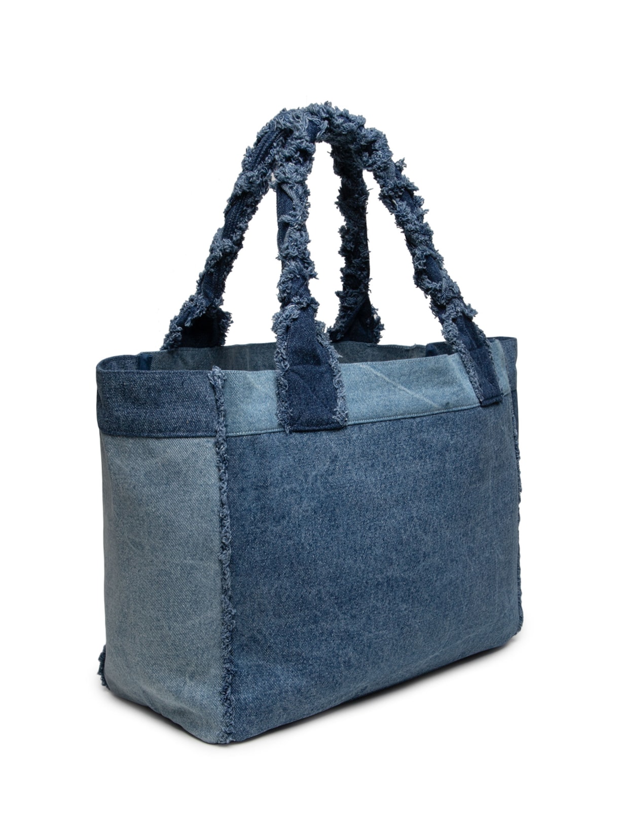 Bolsa Feminina Medium Trapeze Shopper Denim Azul Ganni