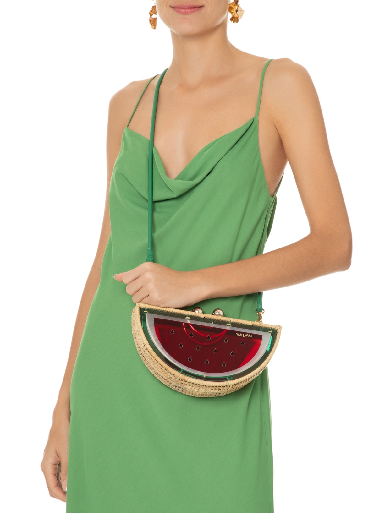 Bolsa Feminina Melância Clutch Vermelho Waiwai