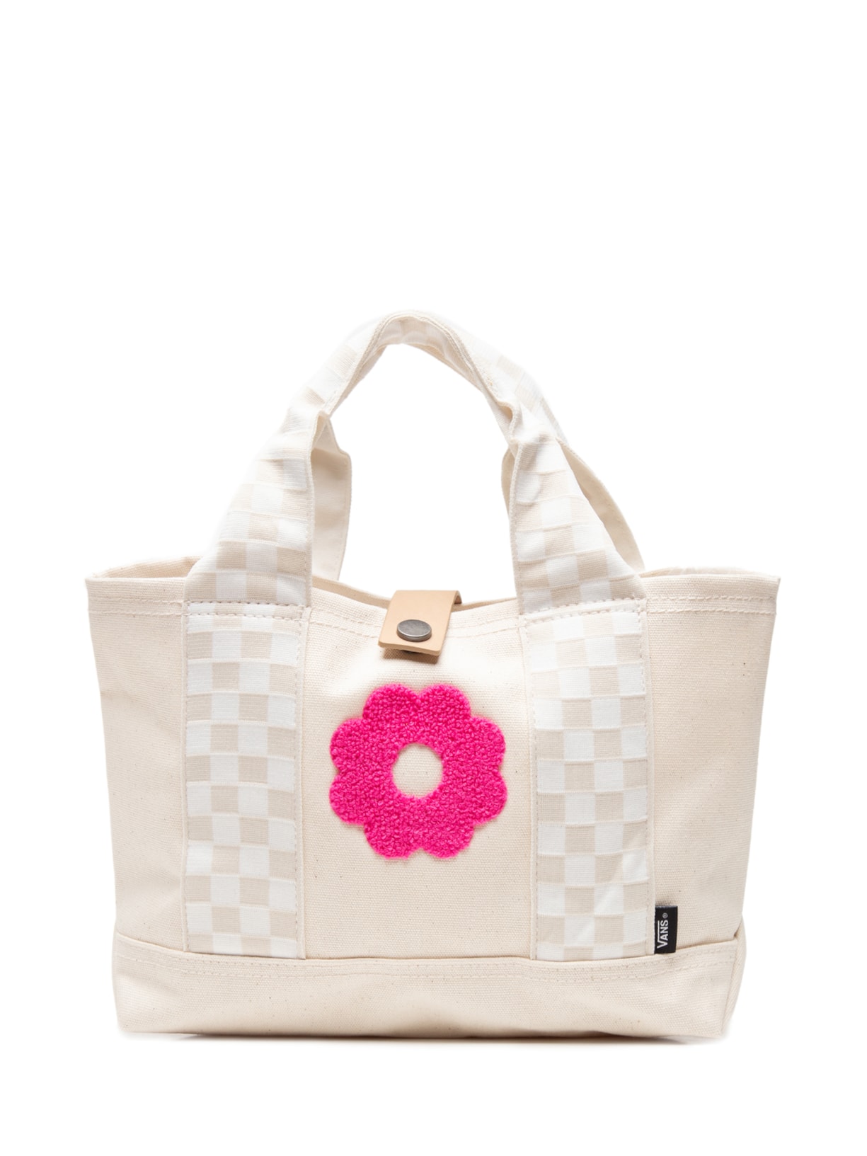Bolsa Feminina Mended Check Mini Tote - Bege