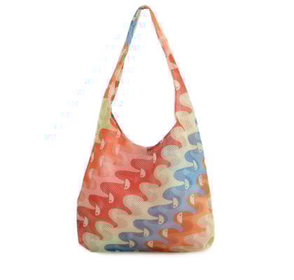 Bolsa Feminina Mesh Copatucano Multicolorido - Laranja