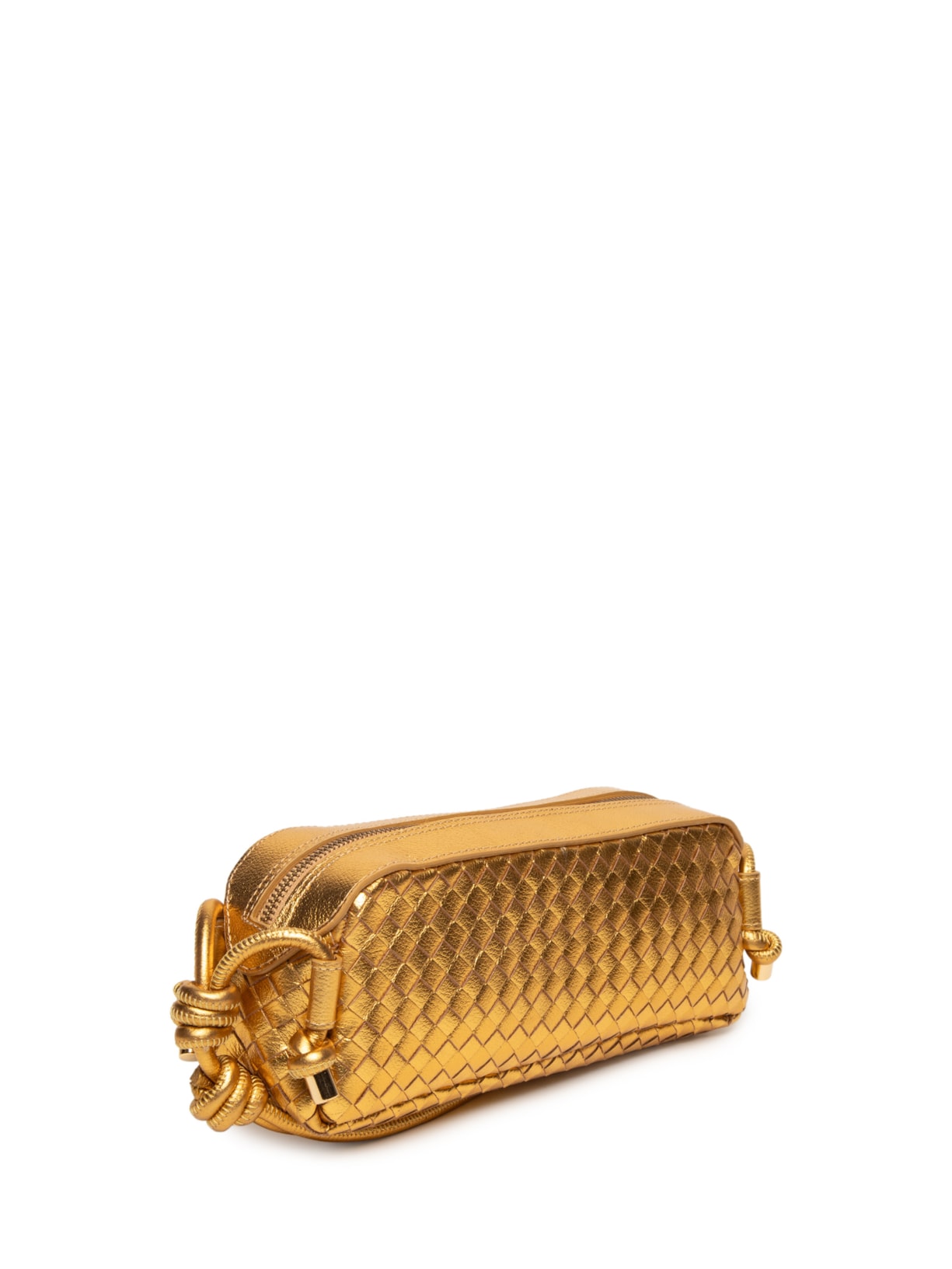 Bolsa Feminina Metal Leather Dourado Luiza Barcelos