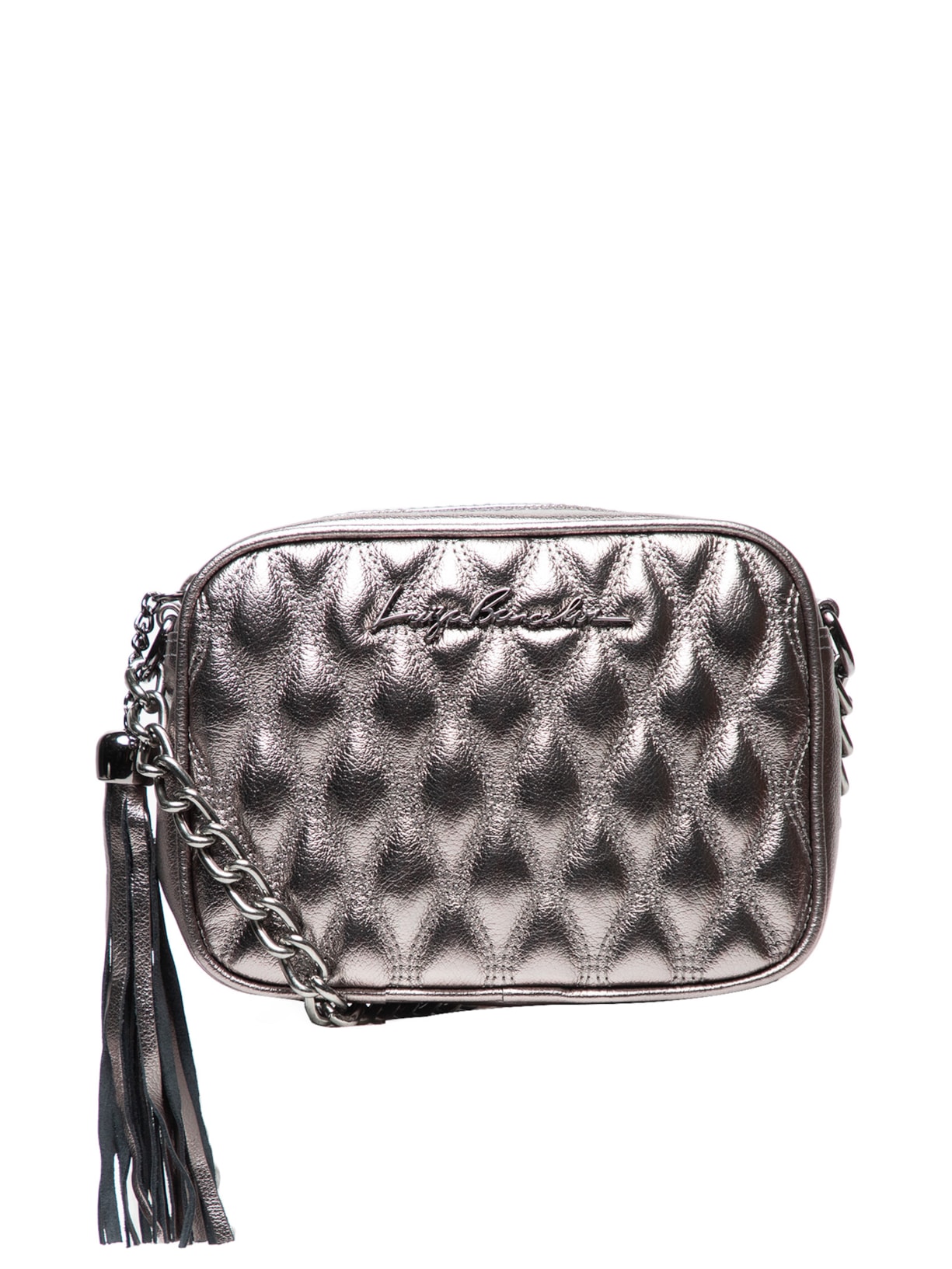 Bolsa Feminina Metal Leather - Prata