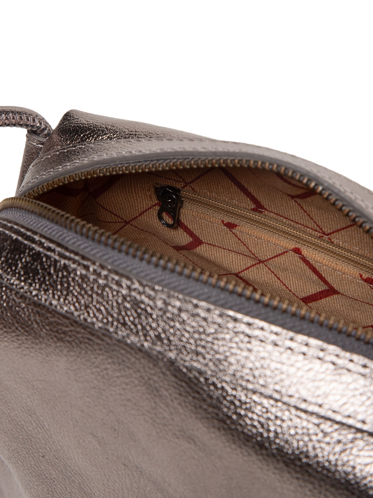 Bolsa Feminina Metal Leather Titânio Prateado Luiza Barcelos