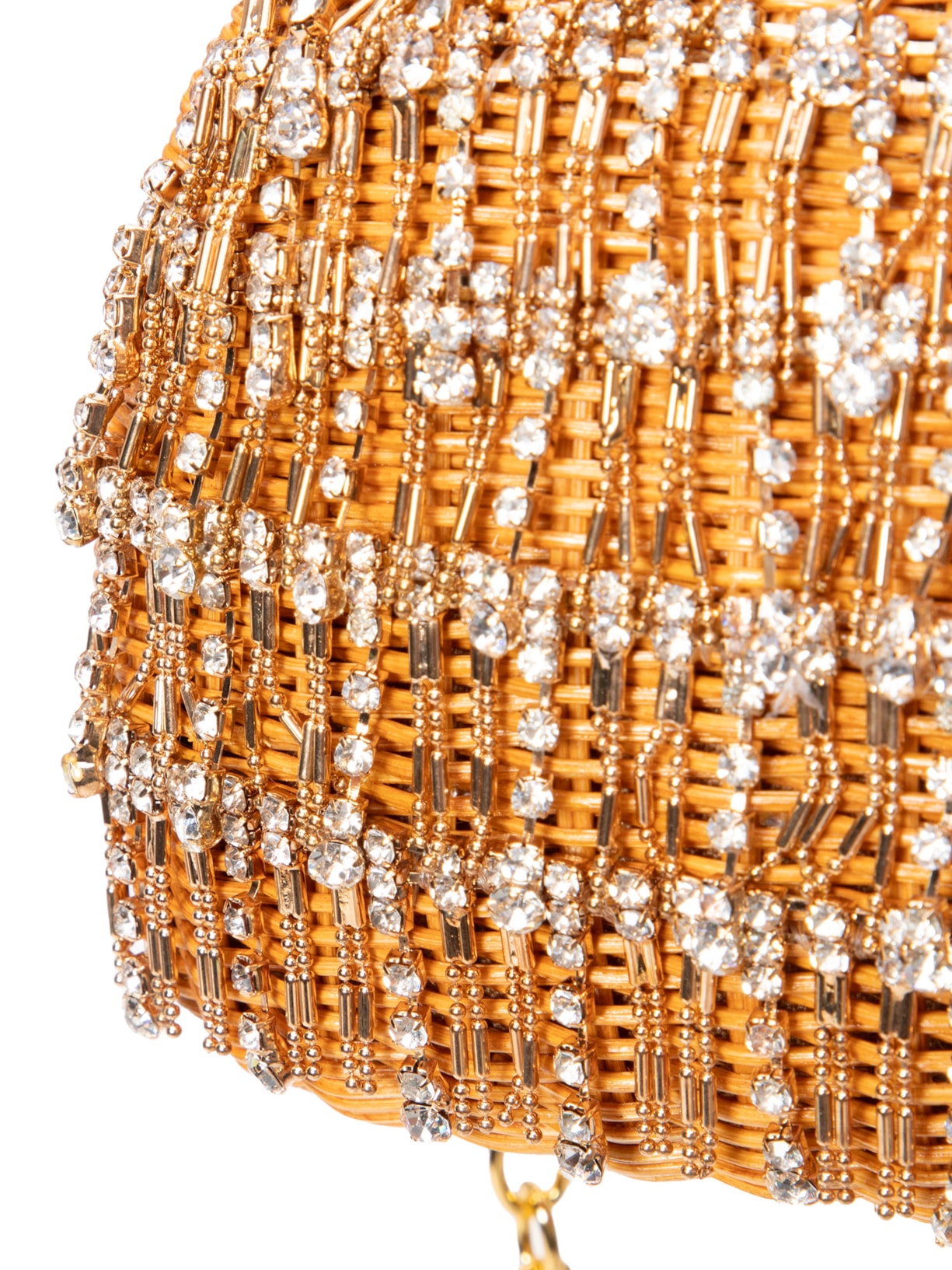 Bolsa Feminina Mia Crystals Wk Lt Honey Bege Serpui