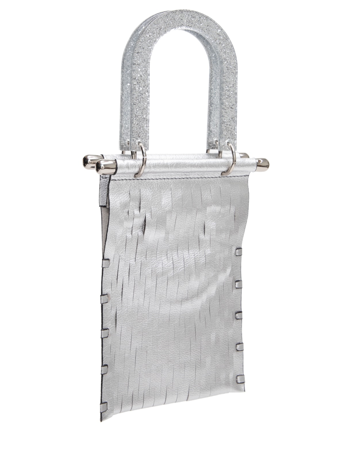 Bolsa Feminina Micro Fishing Net Prata Estilé