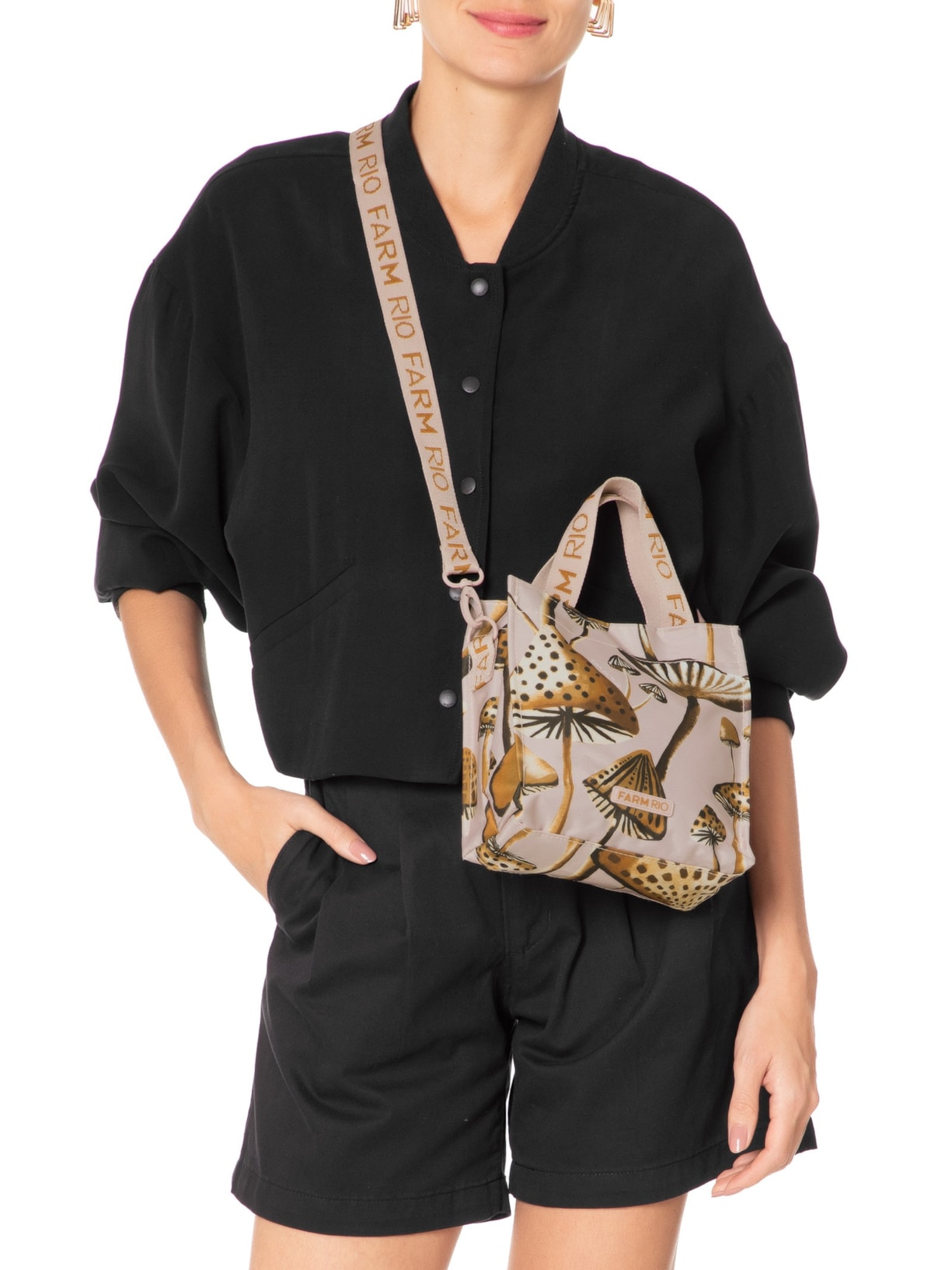 Bolsa Feminina Mimo Cogumelo Rosa Farm Etc