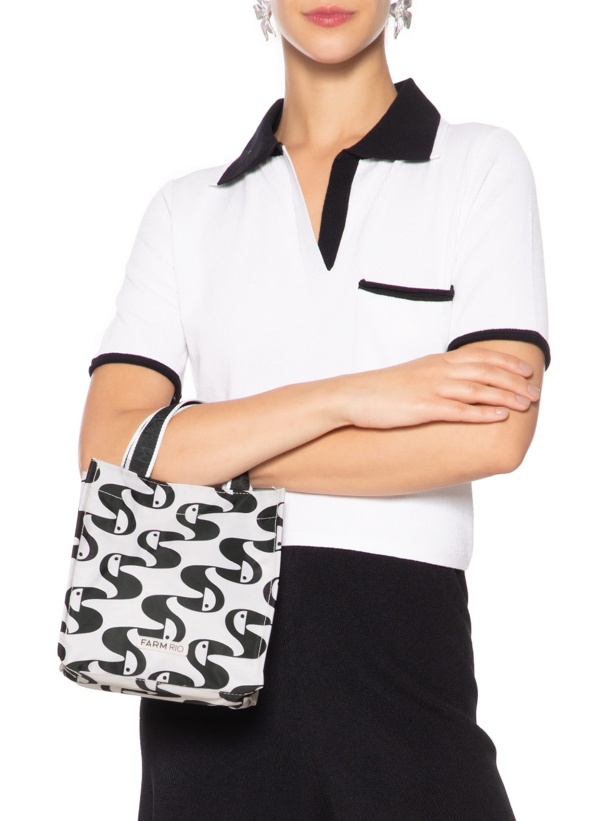 Bolsa Feminina Mimo Copatucano Pb Branco Farm Etc