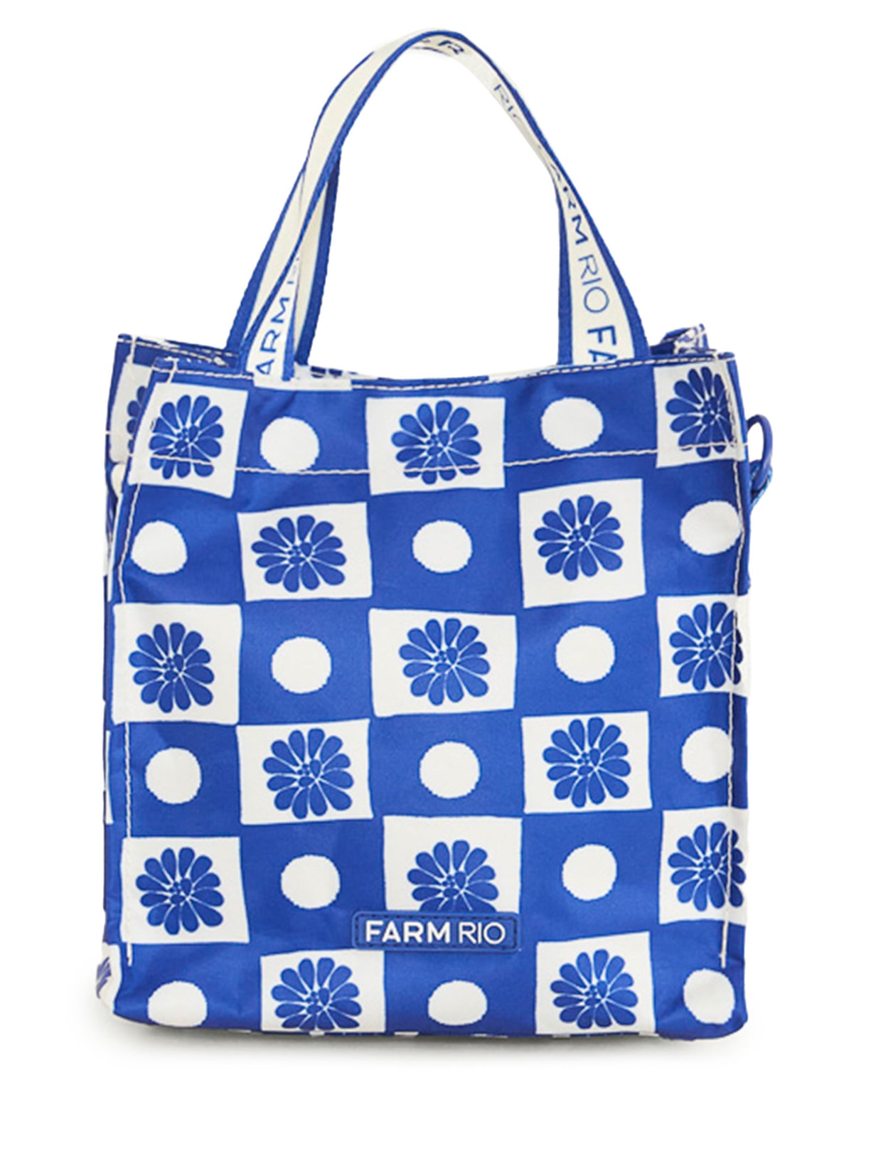 Bolsa Feminina Mimo Quadriculado Palermo Azul Farm Etc