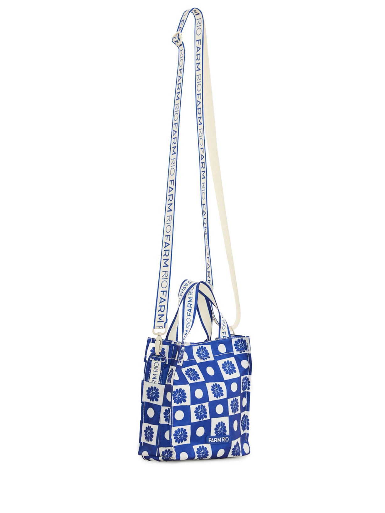 Bolsa Feminina Mimo Quadriculado Palermo Azul Farm Etc