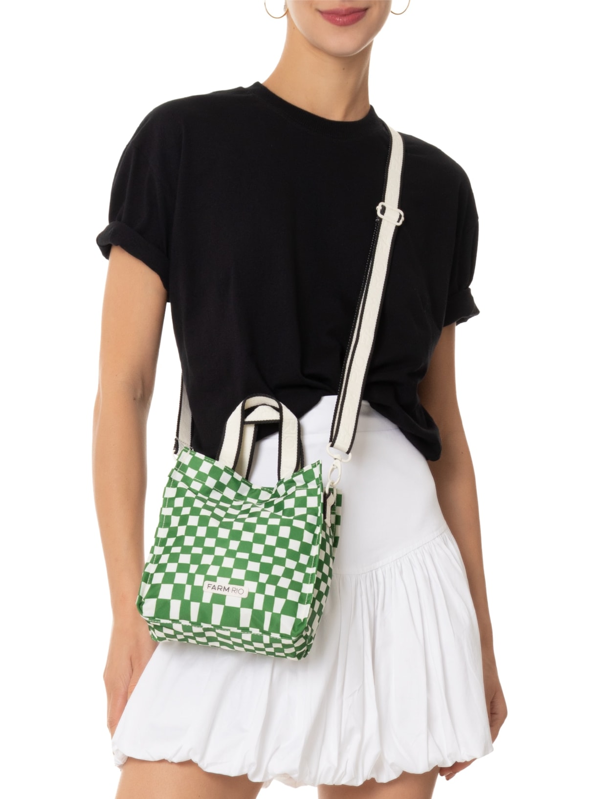 Bolsa Feminina Mimo Quadriculado Sonho Verde Farm Etc