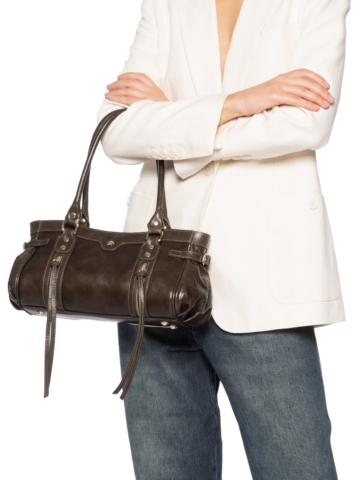 Bolsa Feminina Mineral Marrom Luiza Barcelos