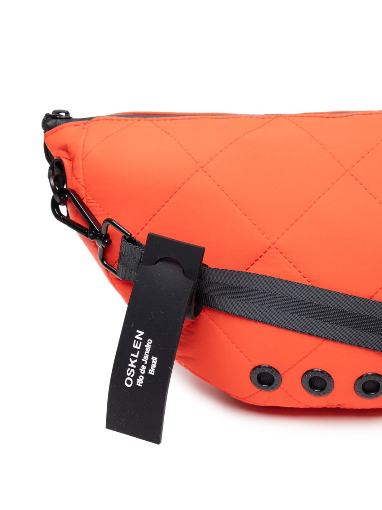 Bolsa Feminina Mini Andiroba Nylon Matelassê Laranja Osklen