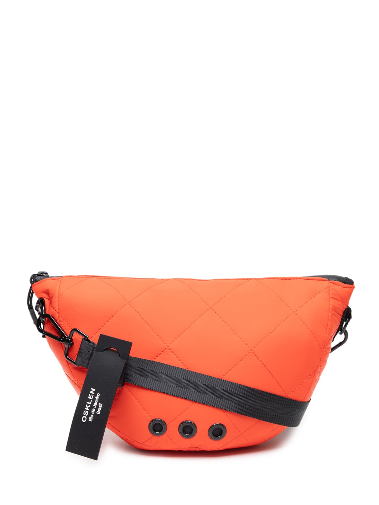 Bolsa Feminina Mini Andiroba Nylon Matelassê Laranja Osklen