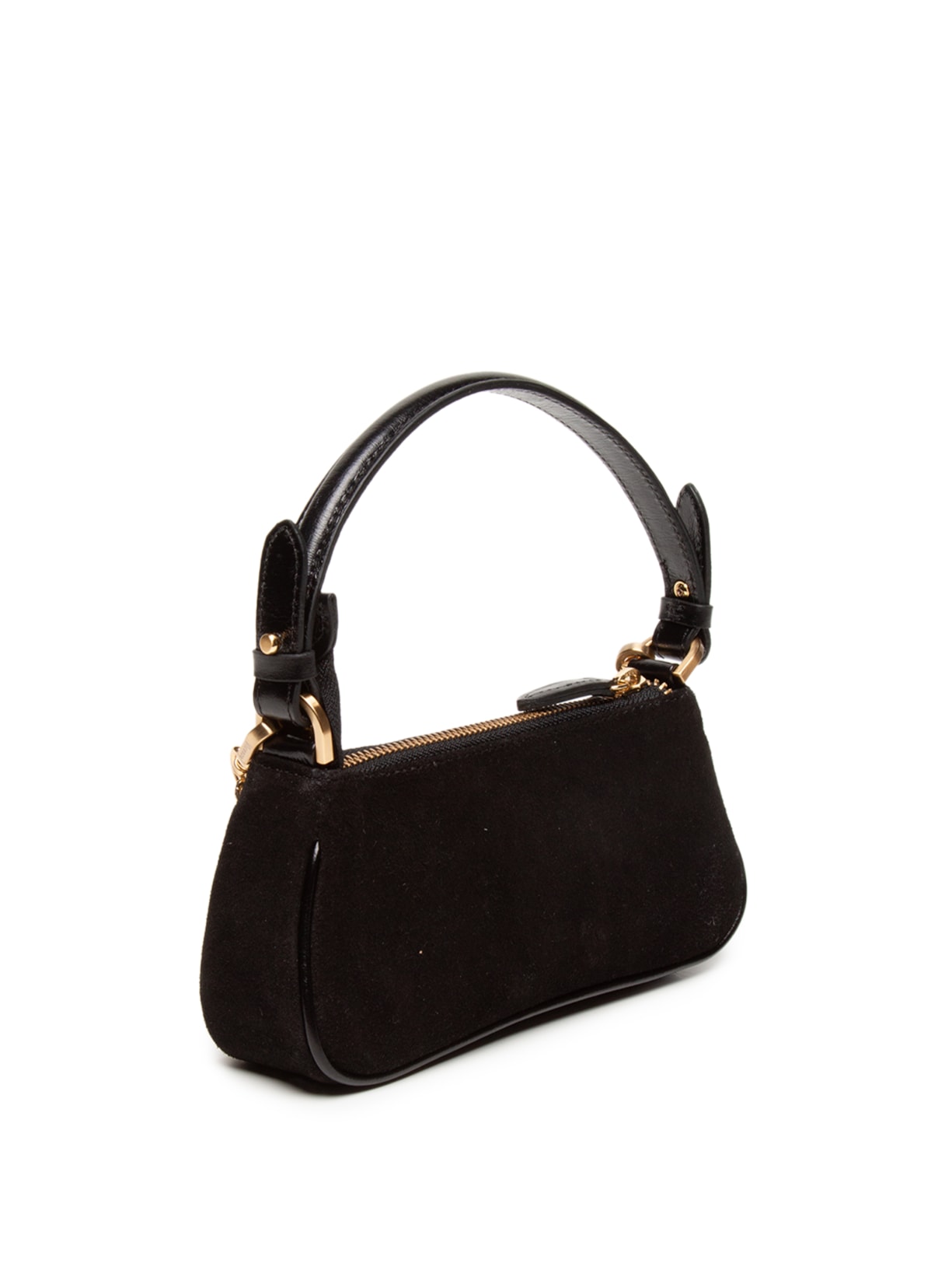 Bolsa Feminina Mini Bag Lien Camurça Preto Vicenza