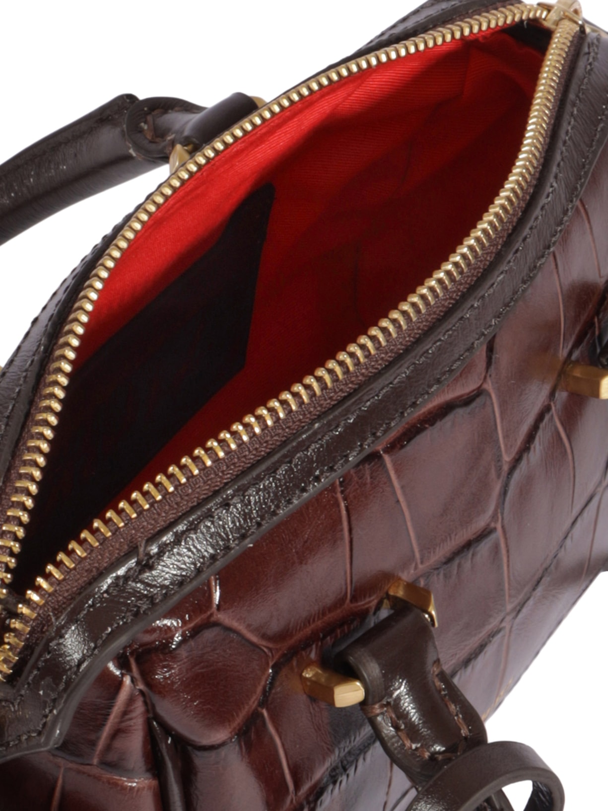 Bolsa Feminina Mini Bag Tay Couro Marrom Schutz