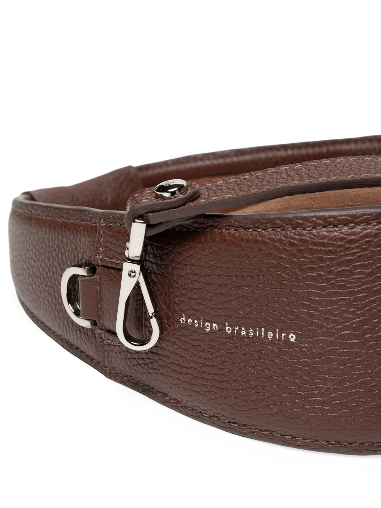 Bolsa Feminina Mini Bambolê Camurça Pequena Marrom Misci
