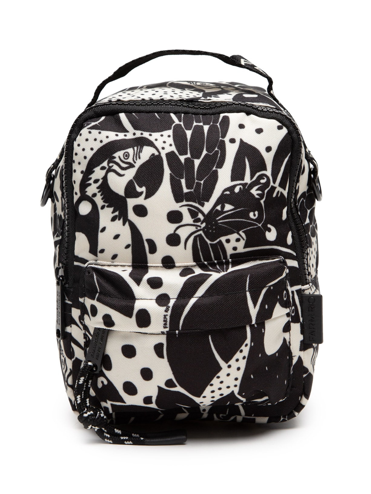 Bolsa Feminina Mini Borogodó Bichos Na Floresta - Preto