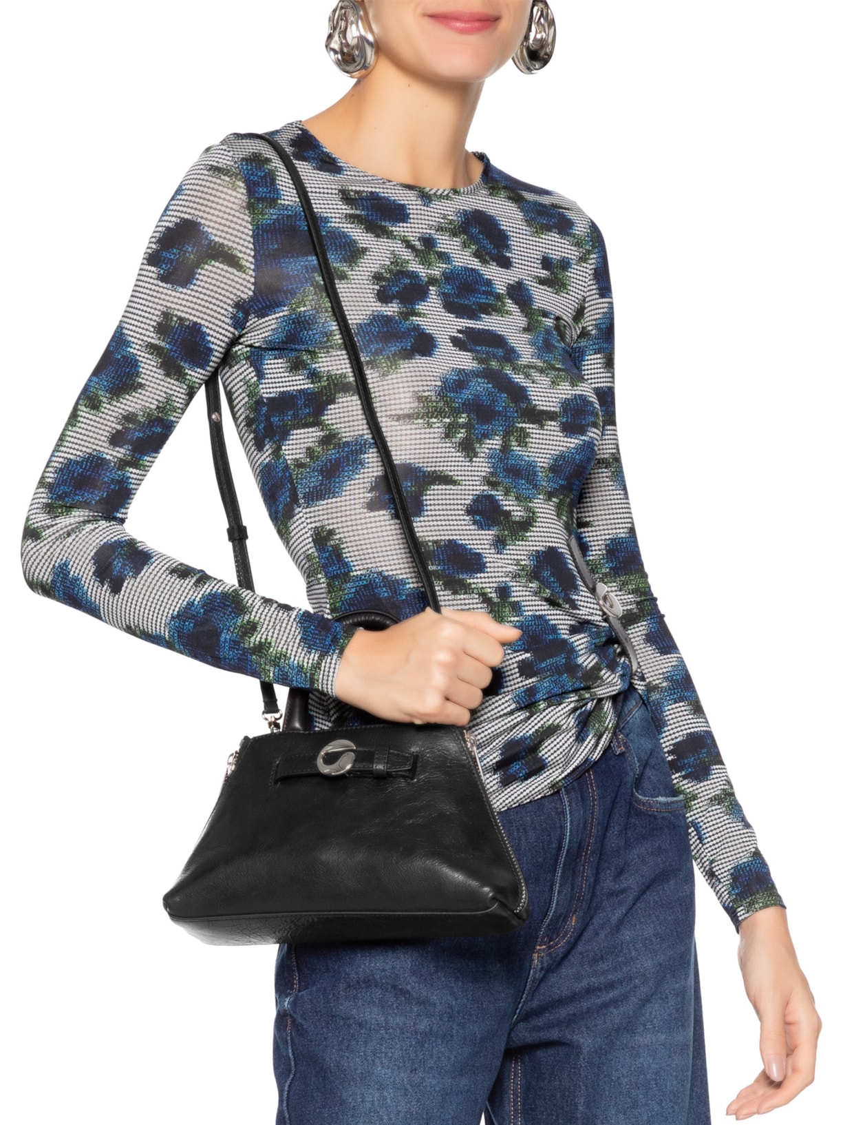 Bolsa Feminina Mini Data Bag Preto Coperni