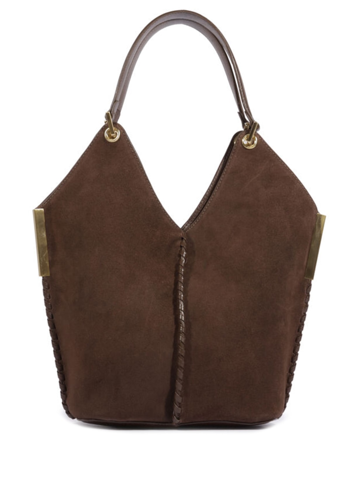 Bolsa Feminina Mini Hobo Josie Camurça Marrom Schutz