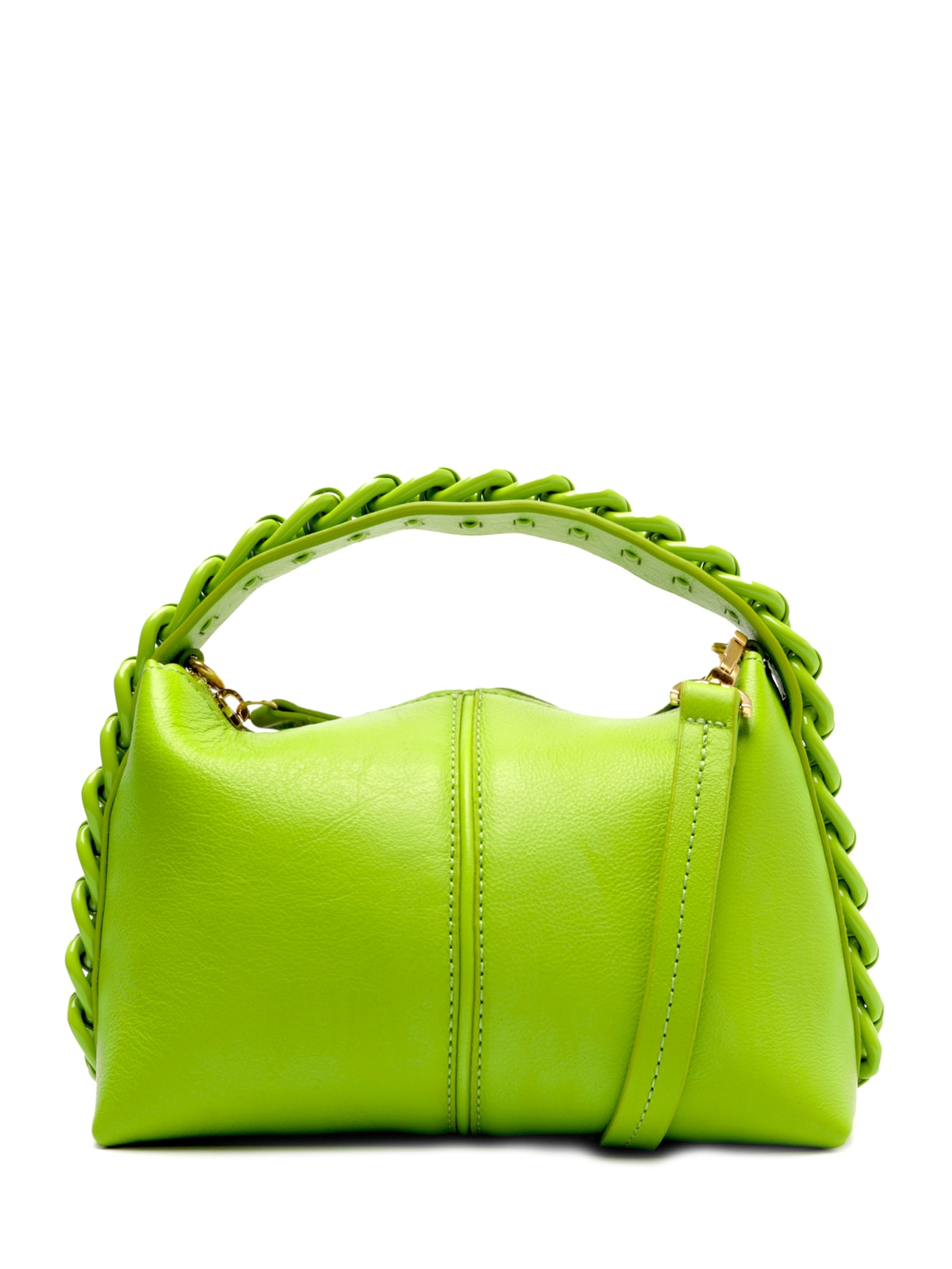 Bolsa Feminina Mini Hobo Randall Couro - Verde