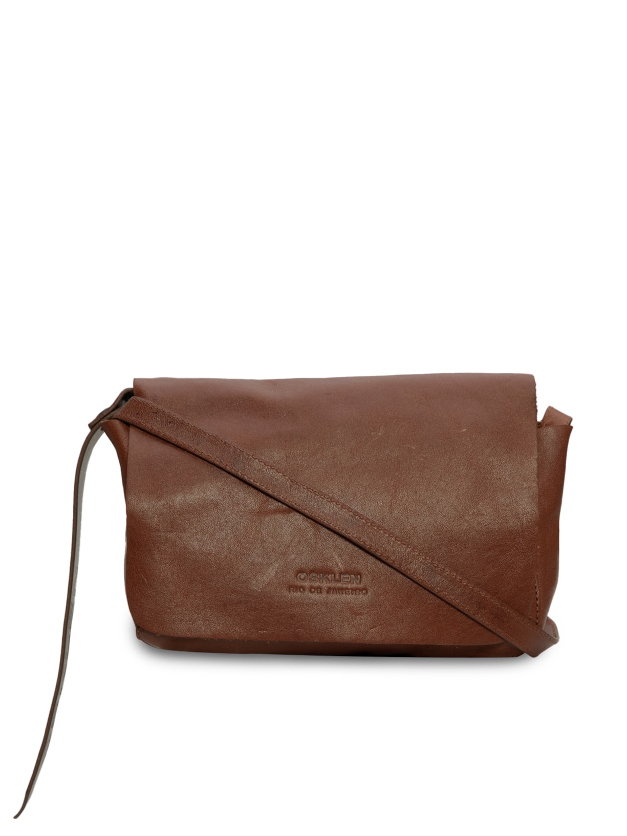 Bolsa Feminina Mini Leather Crossbody E-basics - Marrom