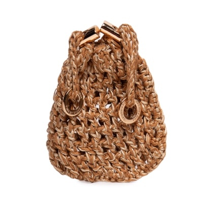 Bolsa Feminina Mini Sac Faísca - Dourado